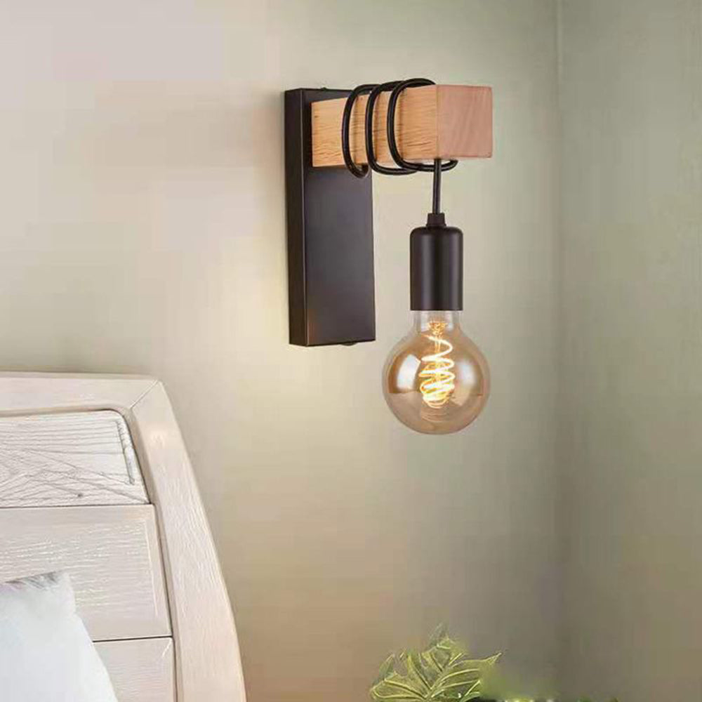 Alessio Ronde Bol Wandlamp Zwart Wit Metaal Woonkamer Slaapkamer