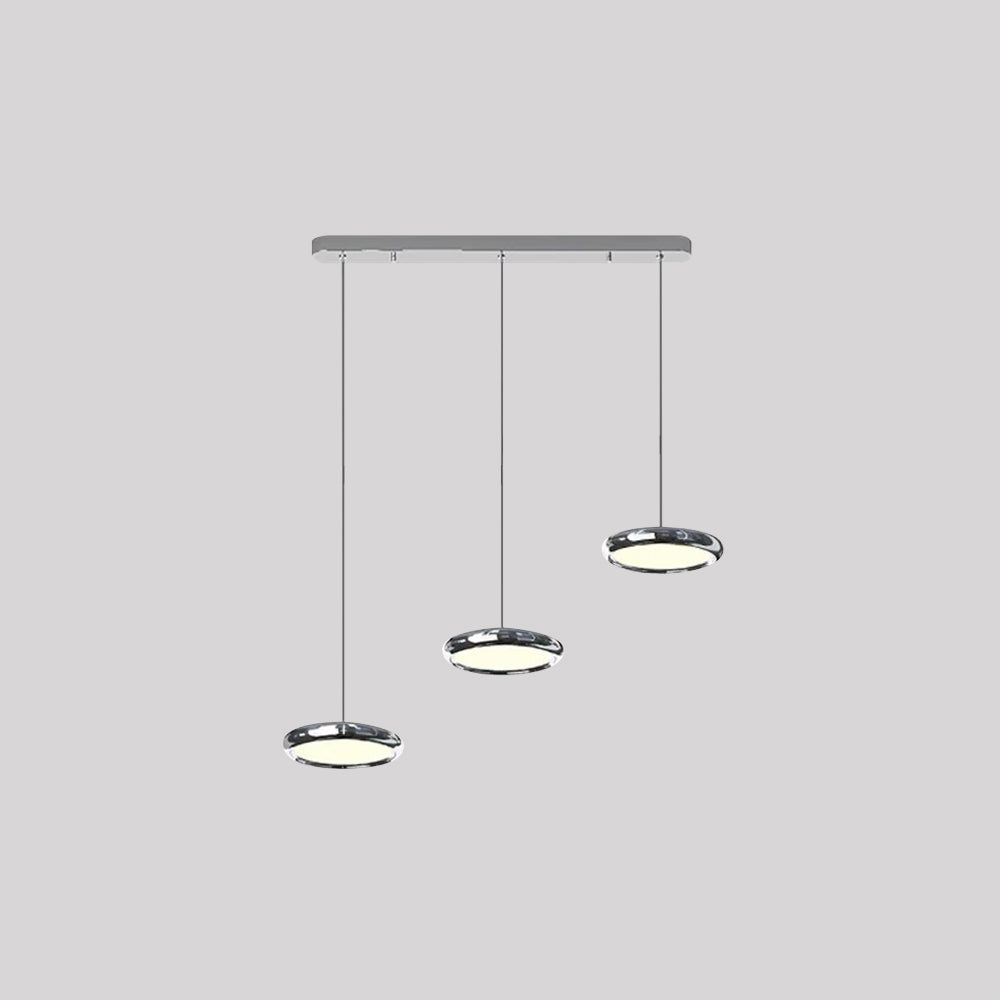 Welsh Minimalistisch Cirkel LED Hanglamp Metaal/Acryl Silver/Goud/Roségoud Slaap/Woon/Eetkamer