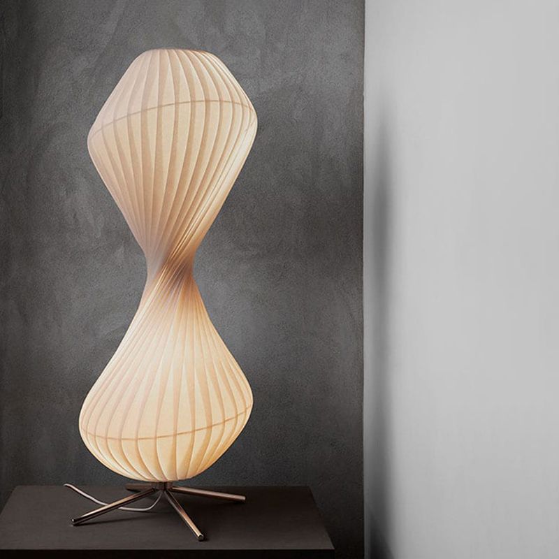 Renée Moderne Geplooide Stoffen Metalen Vloerlamp Metaal/Stof Slaapkamer/Kinderkame