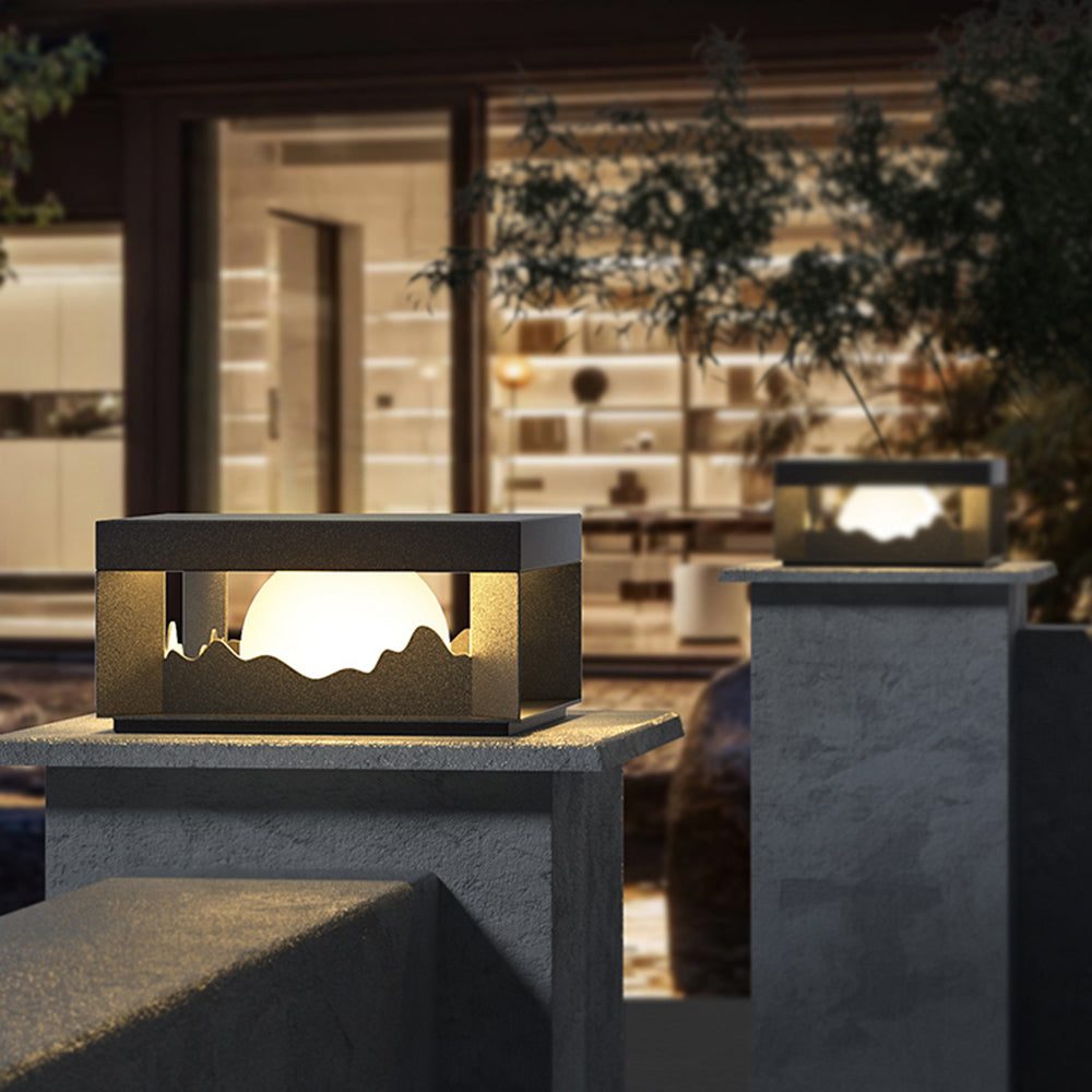 Riley Moderne LED Buitenlamp Zwart Metaal/Acryl Stoeprand/Balkon