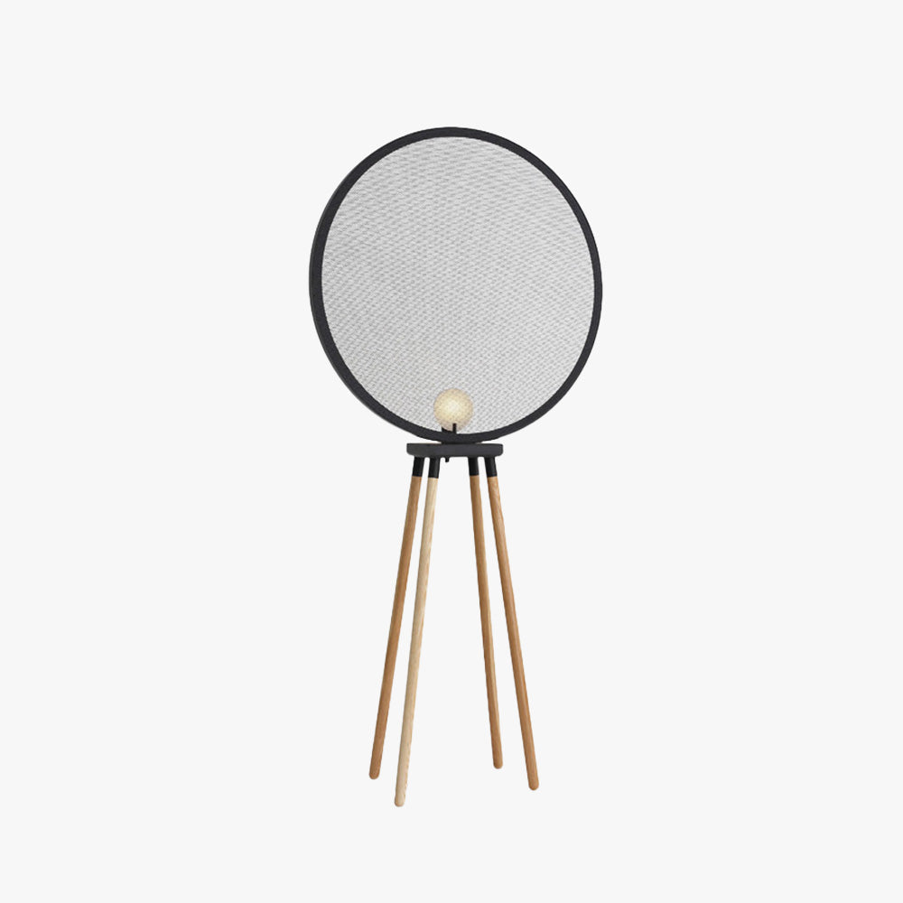 Cooley Moderne LED Vloerlamp Zwart Metaal Hout Woonkamer Slaapkamer