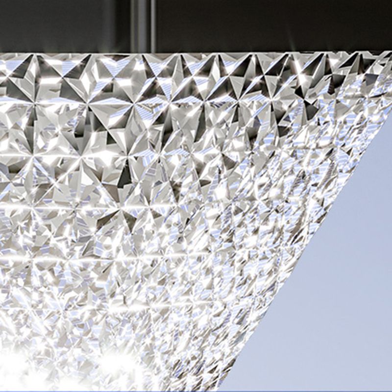 Riley Moderne Vierkant/Hexagon Zonne Energie Buitenlamp Acryl Zwart Tuin/Stoeprand/Balkon