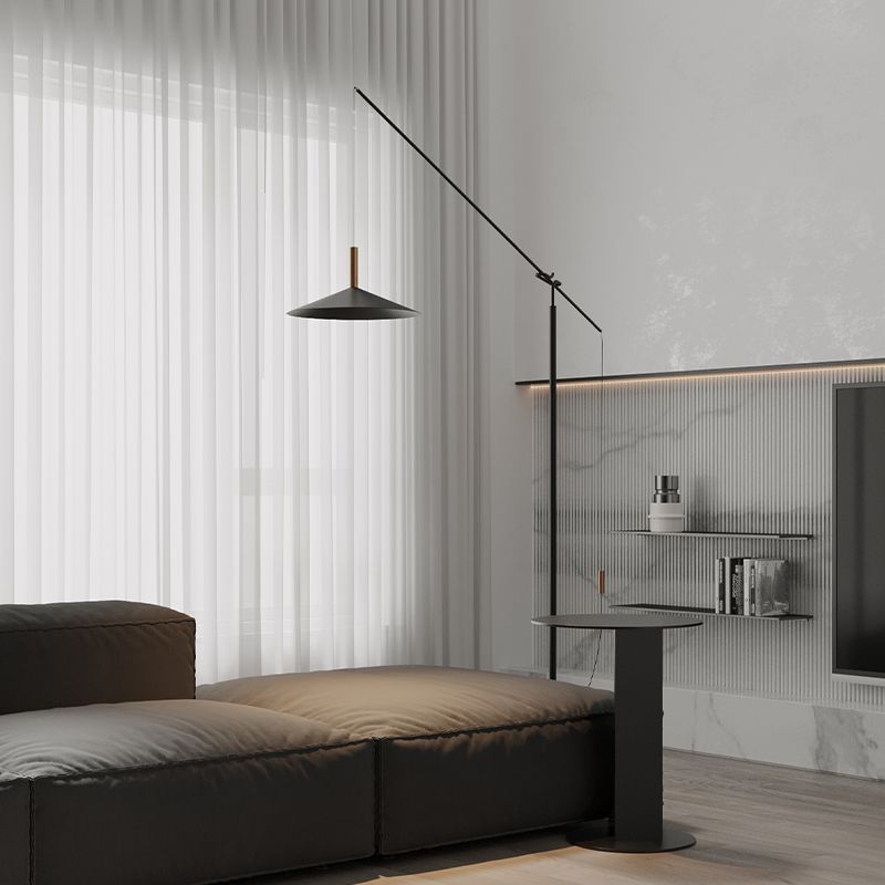 Carins Moderne Design LED Vloerlamp Zwart Metaal Woonkamer