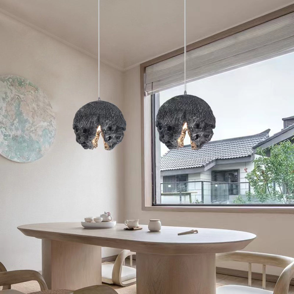 Byers Industrieel LED Hanglamp Blauw/Grijs/Brons Hars Binnen