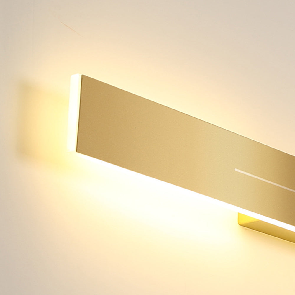 Edge Moderne Lineaire LED Wandlamp Zwart/Goud Acryl Badkamer