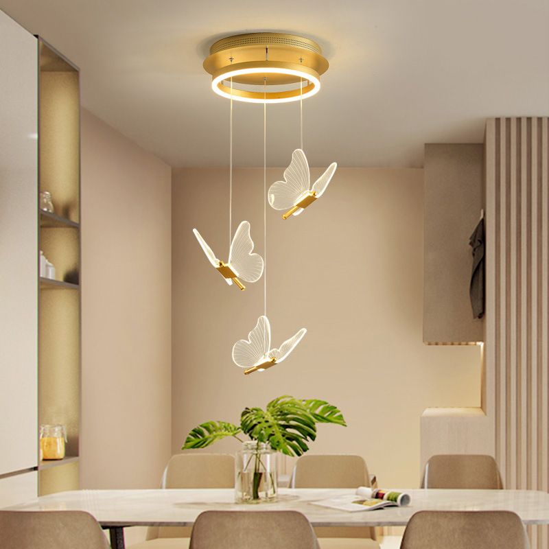 Olivia Vintage Design LED Hanglamp Metaal Goud Slaapkamer Woonkamer