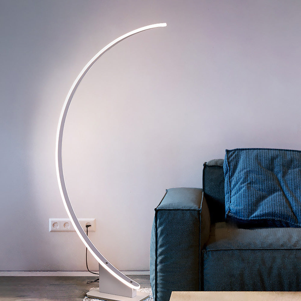 Edge Industriele LED Vloerlamp Wit Metaal Woonkamer Slaapkamer