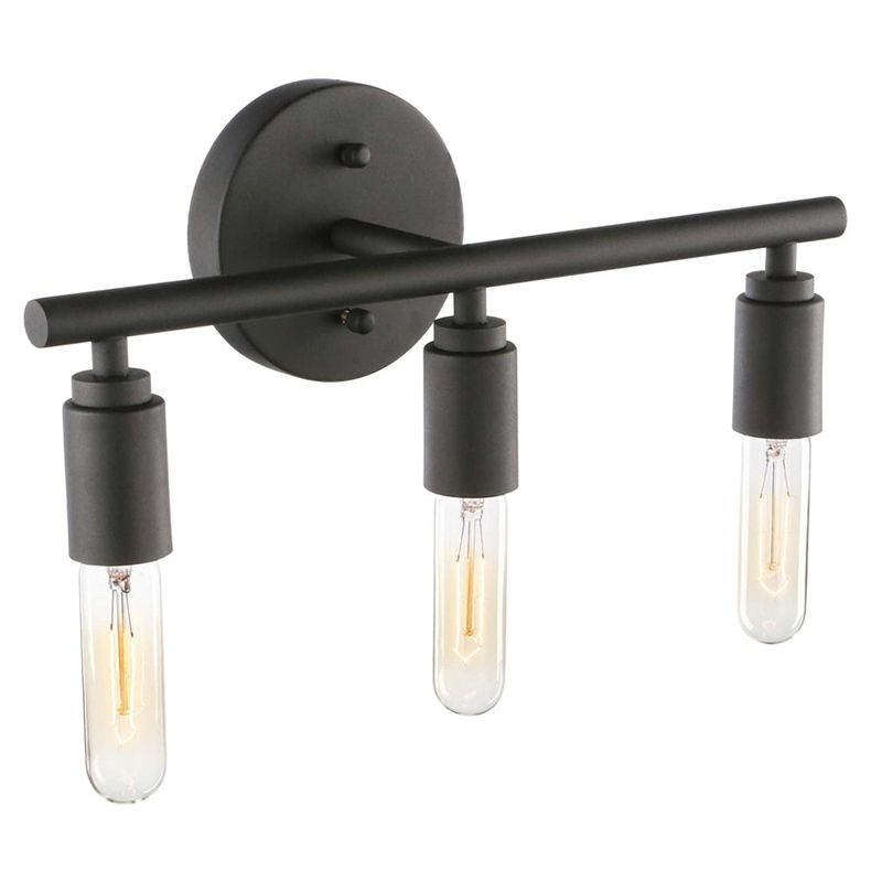 Alessio Modern Industriele LED Wandlamp Zwart Metaal/Glas Woon/Slaapkamer