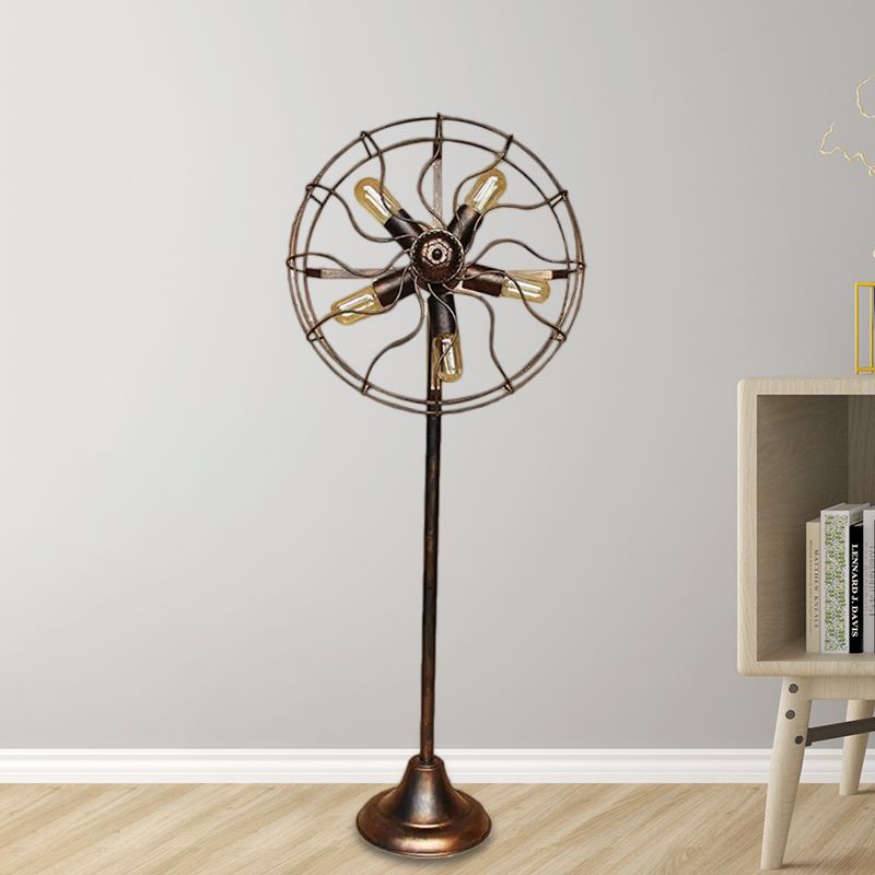 Alessio Vintage Design Industriele LED Vloerlamp Metaal Woon/Slaapkamer