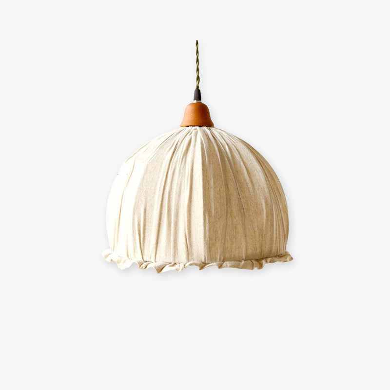 Nordic Design Bloem LED Hanglamp Kap Fabric Beige Woonkamer/Slaapkamer/Eetkamer