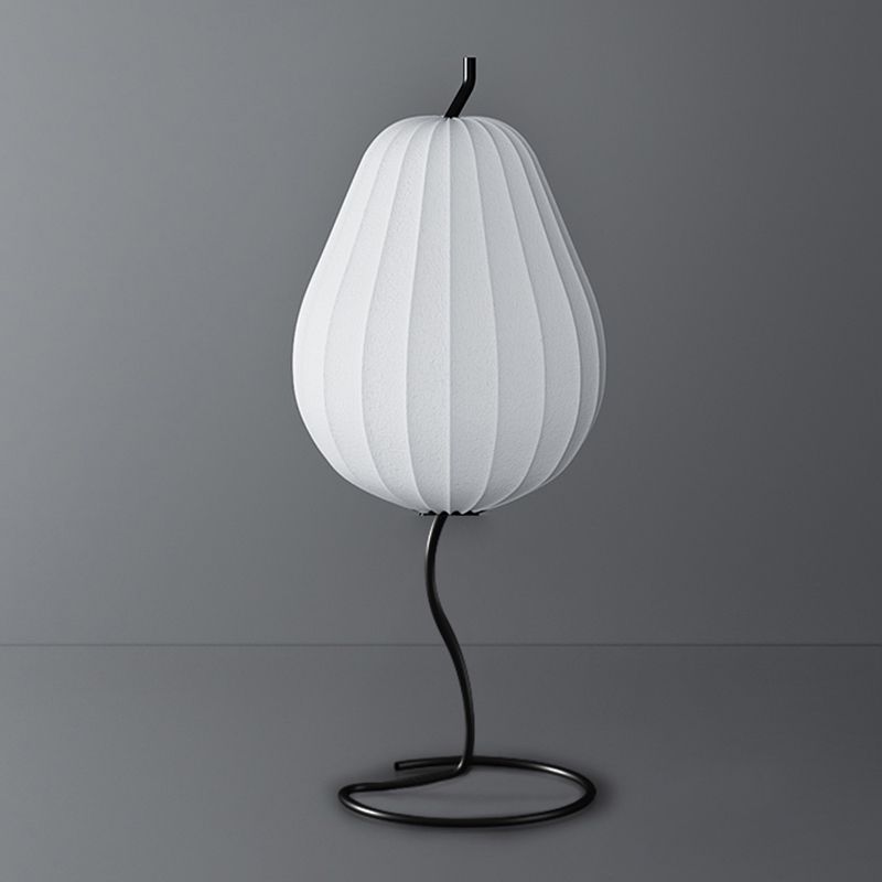 Renée Retro Design LED Peer Vormige Meta Vloerlamp Metaal/Stof Eetkamer/Woonkamer