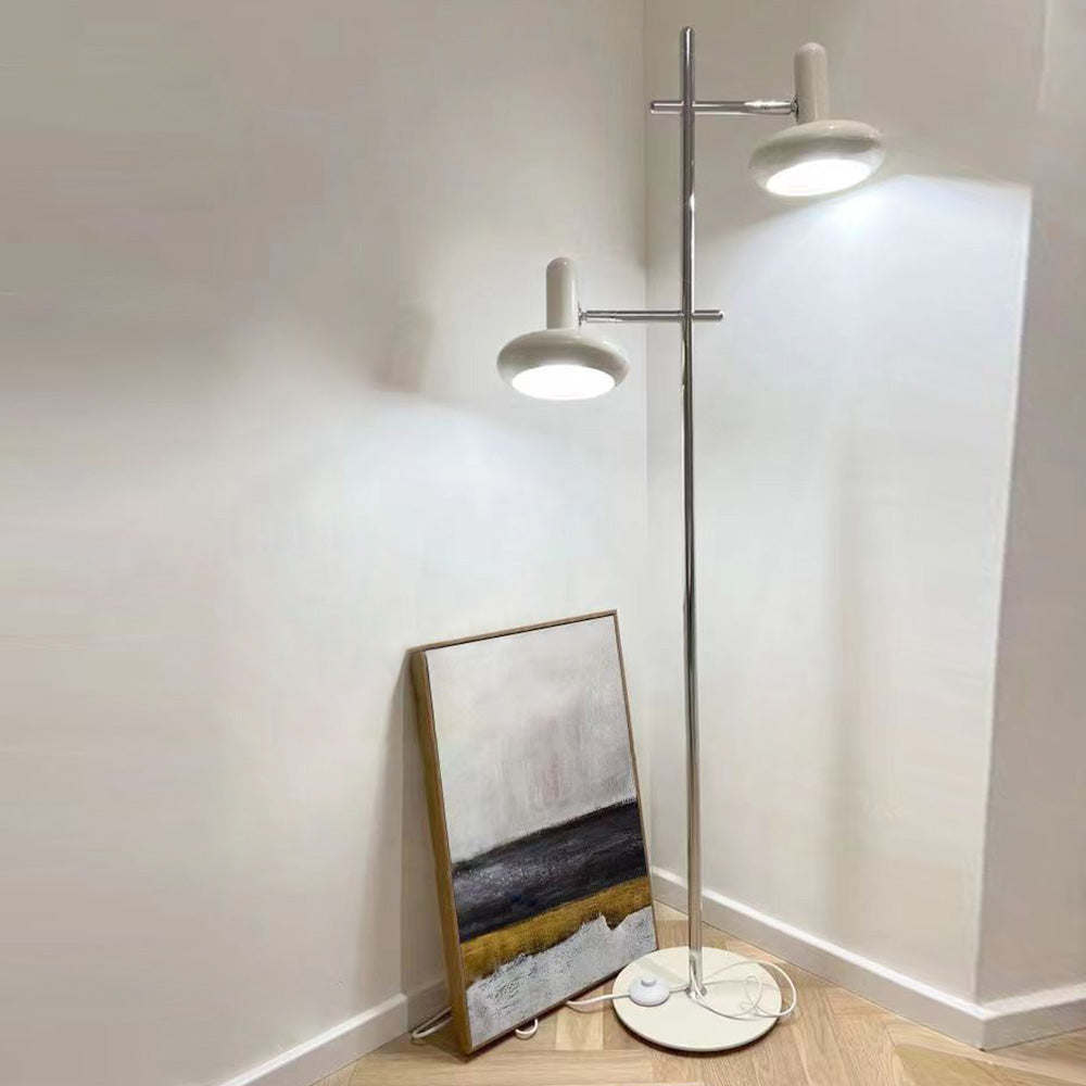 Carins Minimalistische LED Vloerlamp Wit Metaal Slaapkamer Woonkamer