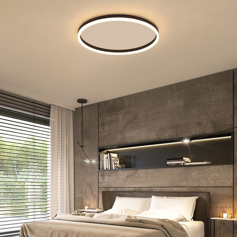 Quinn Moderne LED Plafondlamp Zwart Metaal Woonkamer Eetkamer