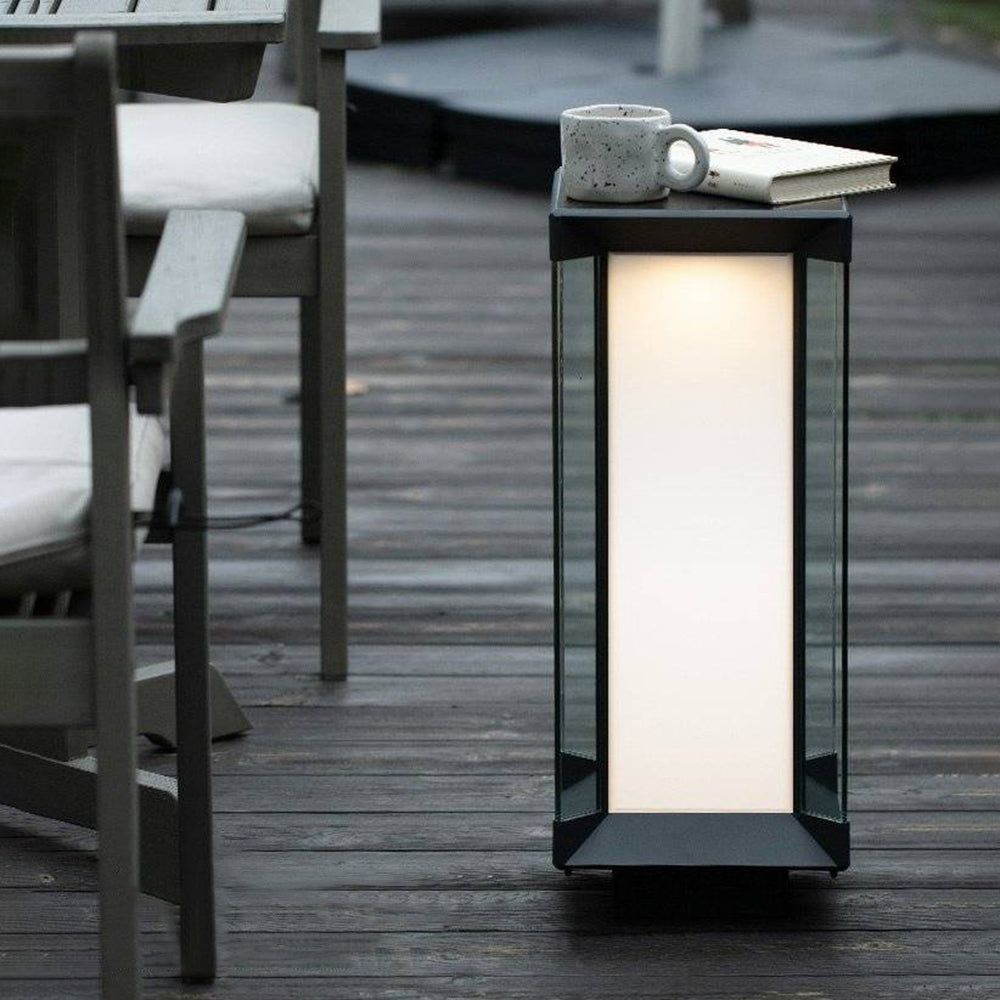 Orr Moderne Buitenlamp Zonne Metaal/Glas Zwart Tuin/Stoeprand/Balkon