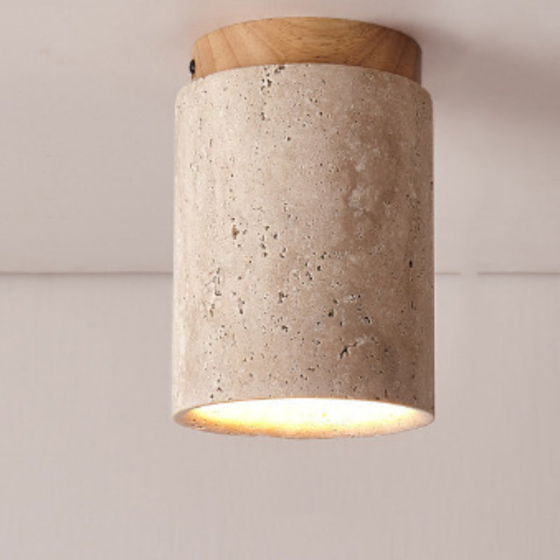 Cairns Retro Steen Hout Plafondlamp Hal