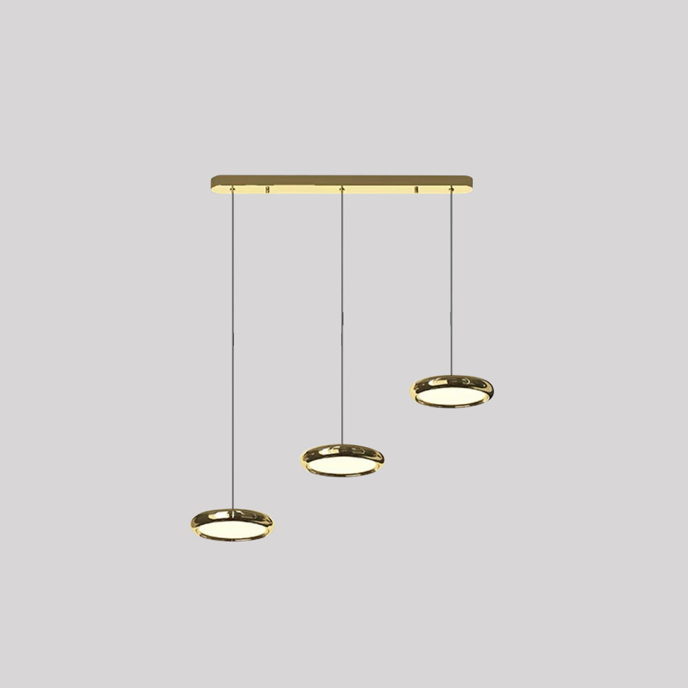 Welsh Minimalistisch Cirkel LED Hanglamp Metaal/Acryl Silver/Goud/Roségoud Slaap/Woon/Eetkamer