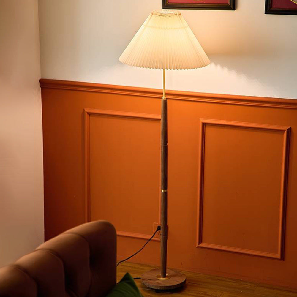 Ozawa Moderne Design Eenvoudig Notenhout/Metaal/Stof Tafel/Vloerlamp Woonkamer
