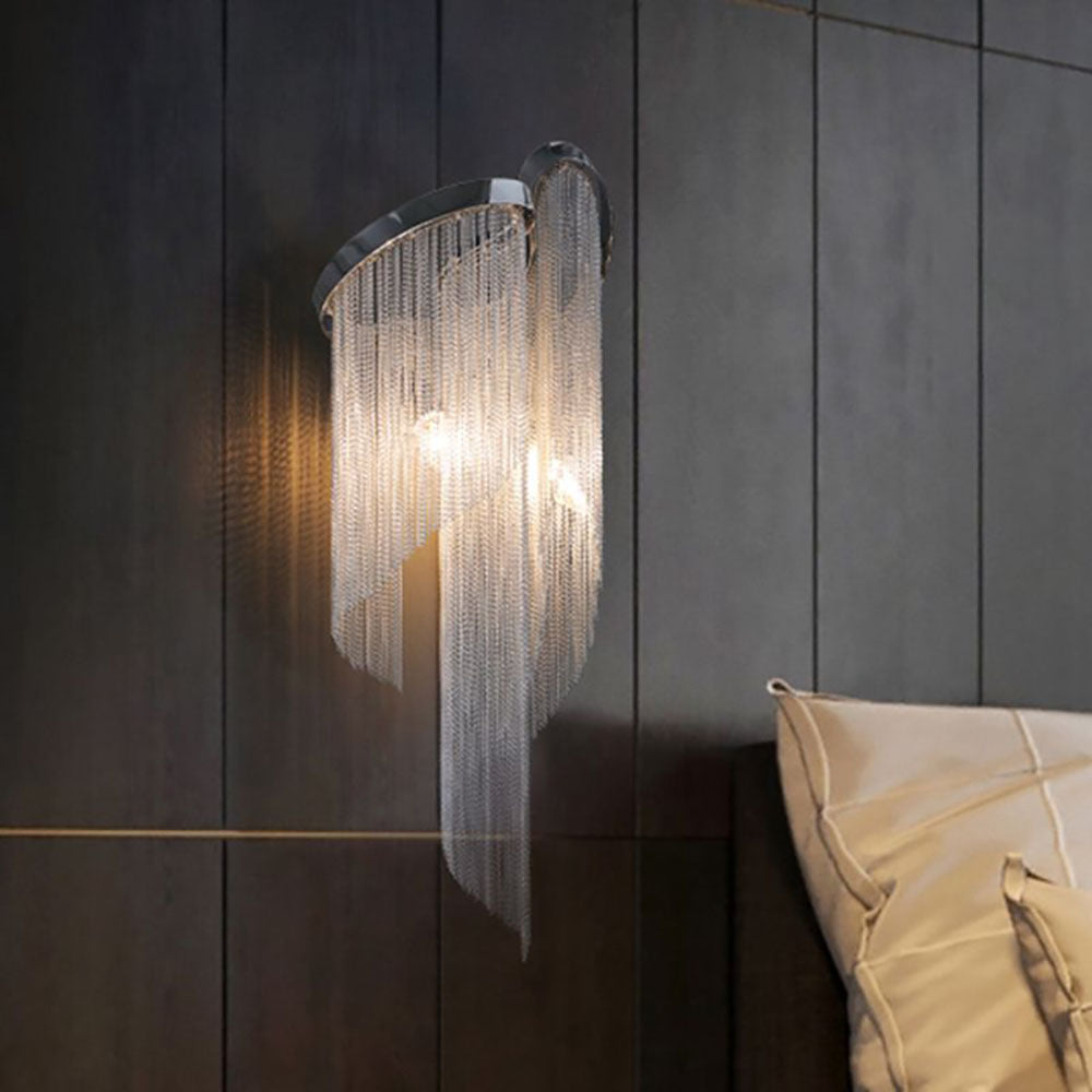 Colon Design LED Wandlamp Zilver Metaal Slaapkamer Woonkamer