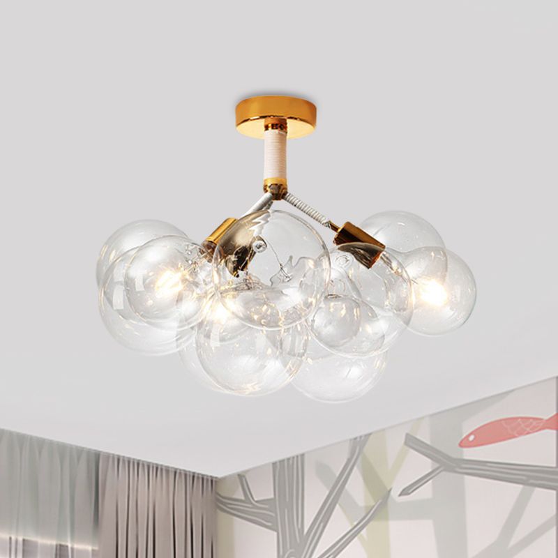 Valentina Vintage Design LED Plafondlamp Glas Slaapkamer Woonkame