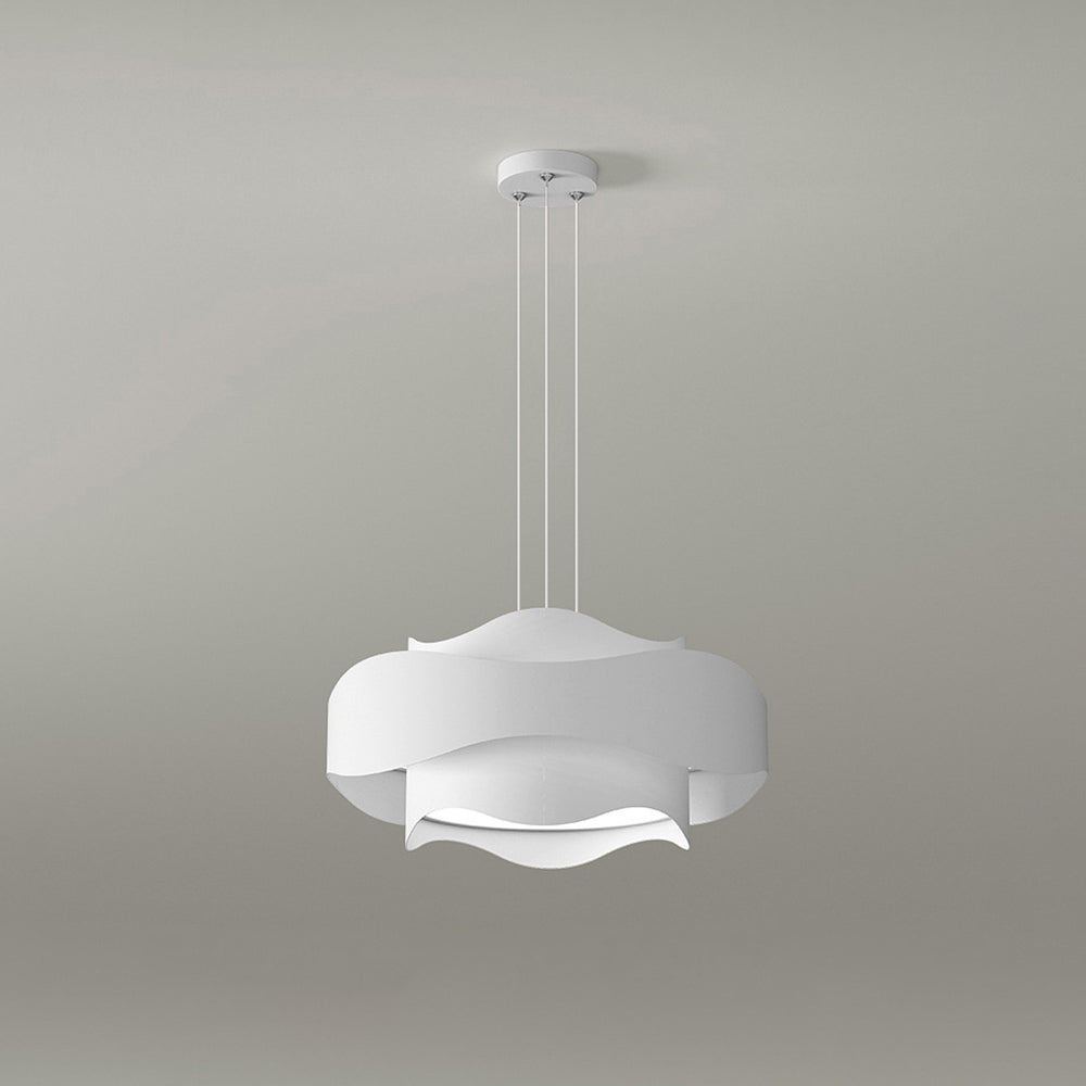 Bella Art Deco Bloemvorm Metalen Hanglamp, Wit, Woonk/Eetk/ Slaapkamer