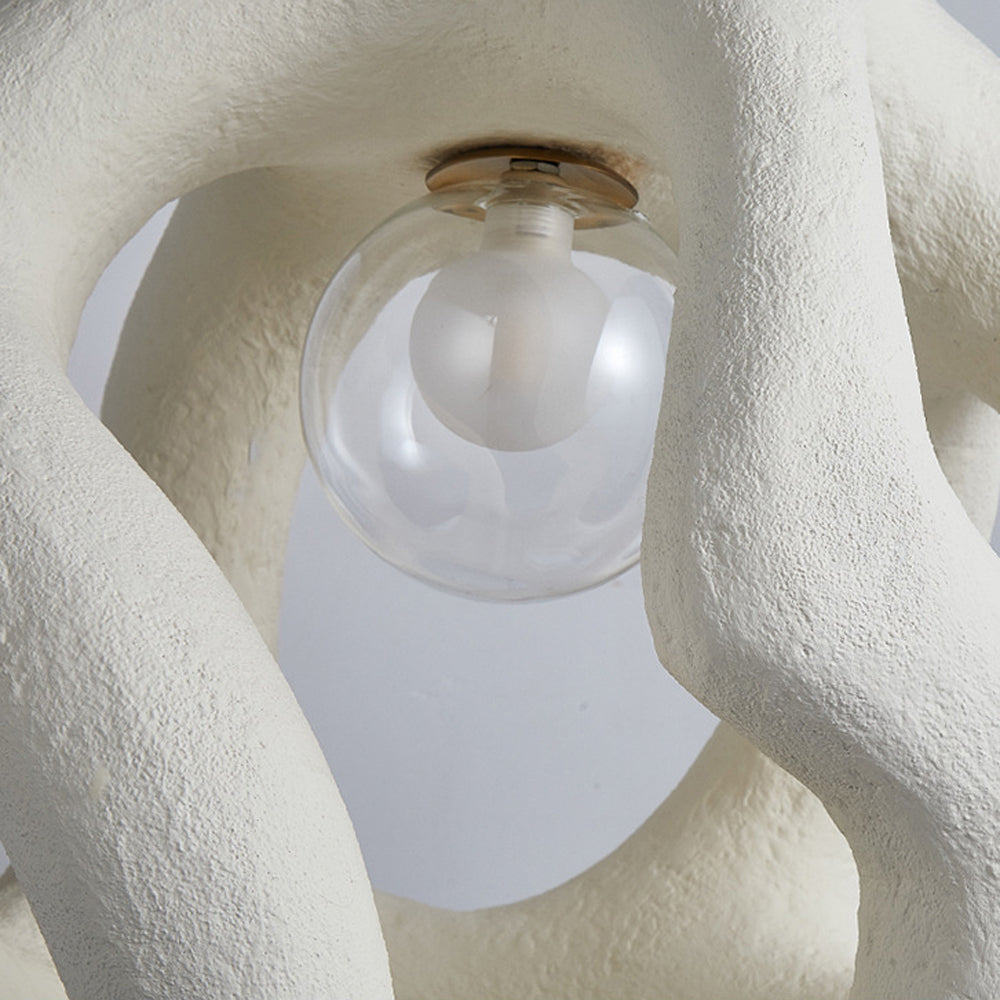 Byers Moderne Onregelmatige LED Hanglamp Wit/Zwart Resin Binnen