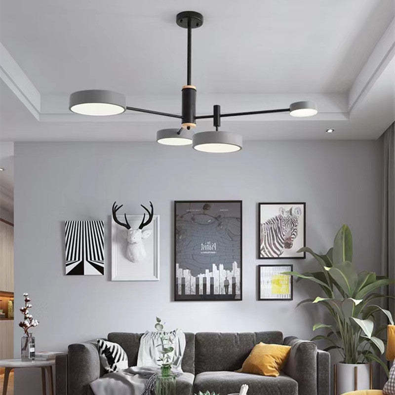 Sienna Moderne LED Hanglampen Grijs Wit Goud Metaal Slaap/Woon/Eetkamer