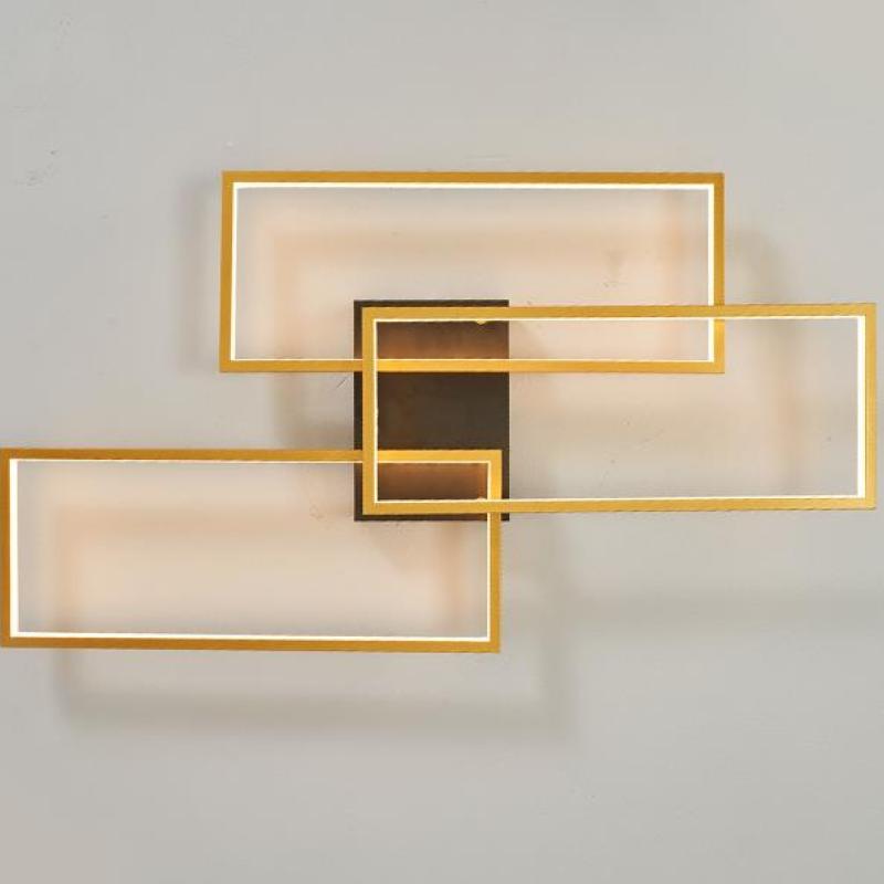 Bouvet Industrie LED Plafondlampen Gouden Metaal Woonkarmer Slaapkamer