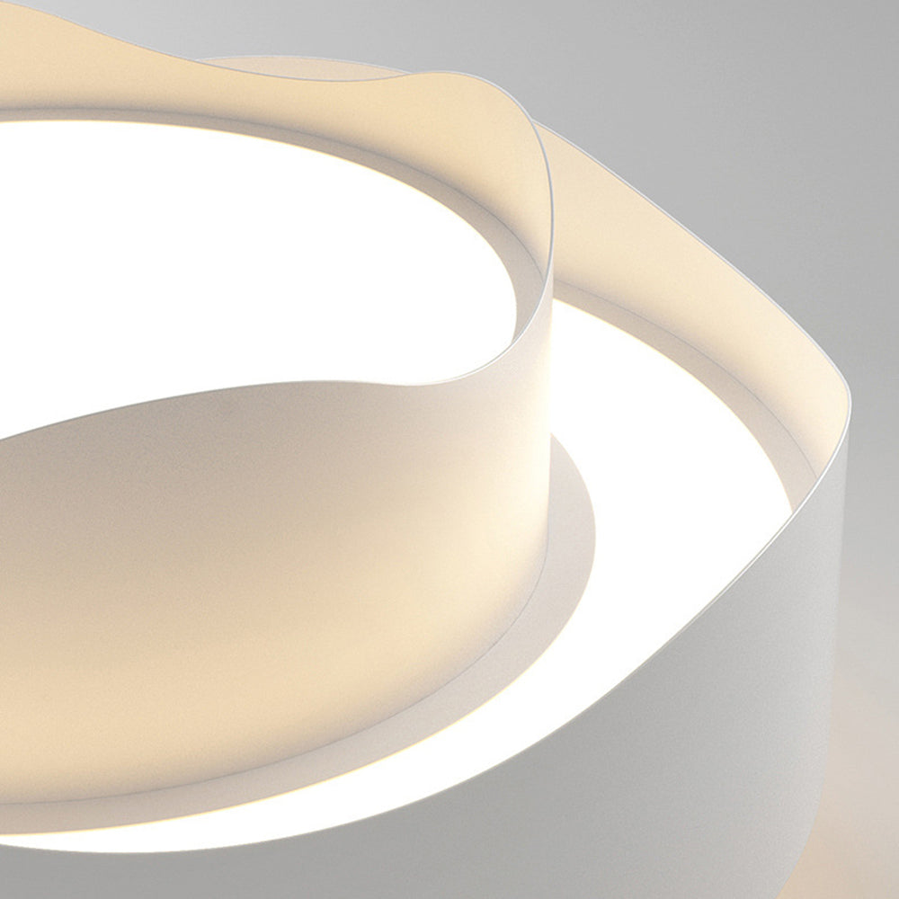 Bella Art Deco Bloemvorm Metalen Hanglamp, Wit, Woonk/Eetk/ Slaapkamer