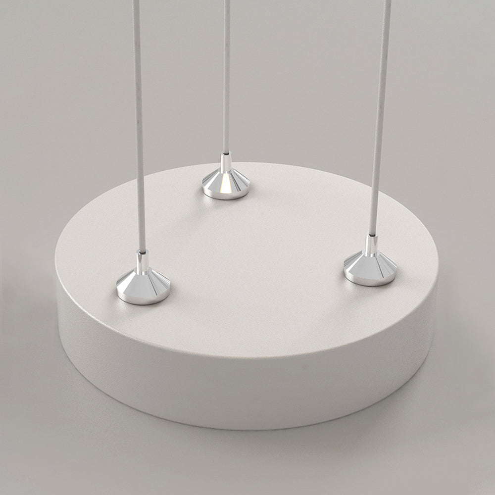 Bella Art Deco Bloemvorm Metalen Hanglamp, Wit, Woonk/Eetk/ Slaapkamer