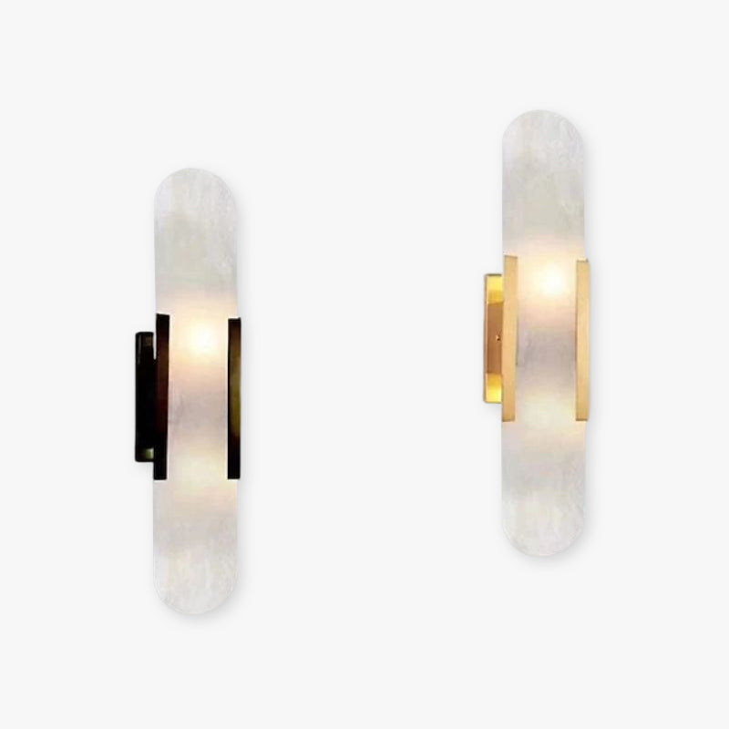 Chan Design LED Wandlampen Zwart Goud Dolomiet Metaal Hal Eetkamer