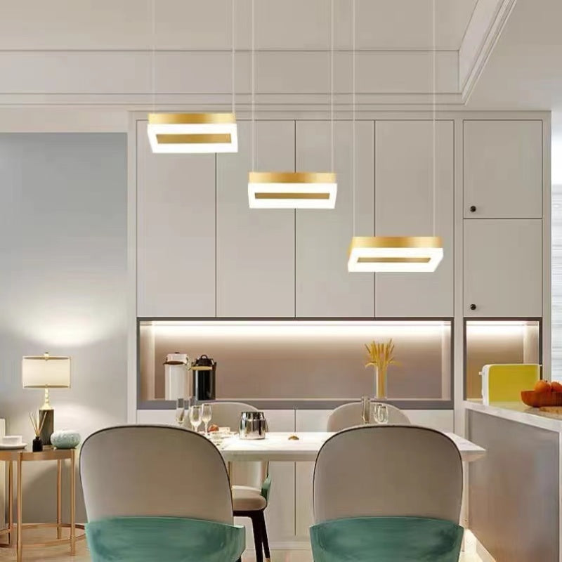 Raheel Design LED Hanglampen Goud Acryl Metaal Eetkamer Woonkamer