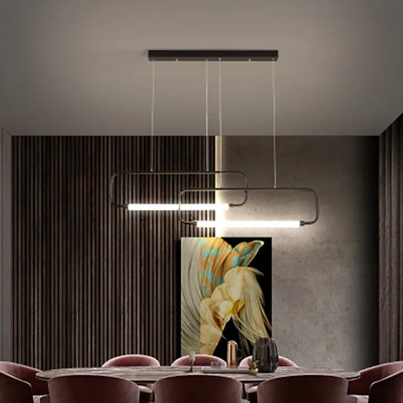 Bouvet Moderne Minimalistische Hanglampen Zwart Goud Woonkamer