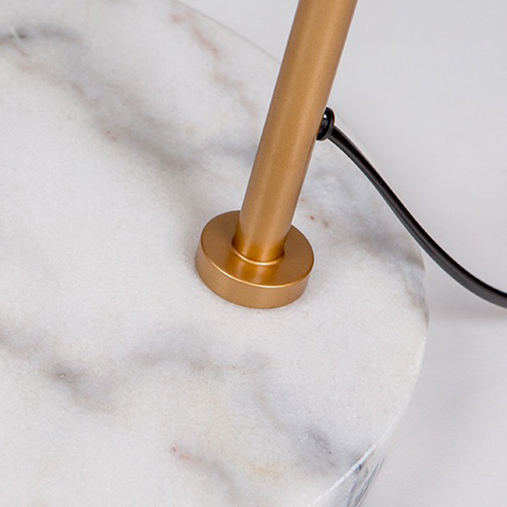 Carins Moderne LED Vloerlamp Zwart/Goud Metaal/Marmer Woonkamer