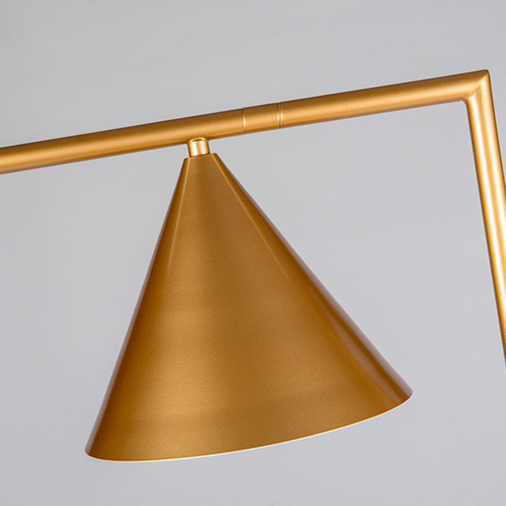 Carins Moderne LED Vloerlamp Zwart/Goud Metaal/Marmer Woonkamer