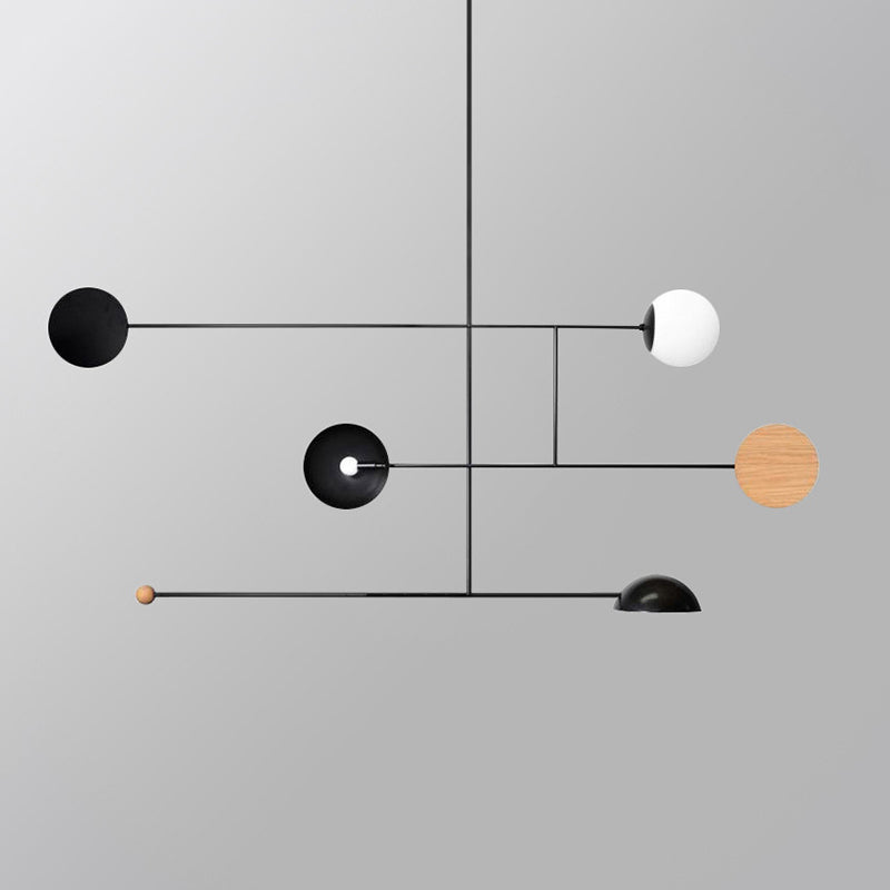Avi Minimalistische Ronde Metalen LED Hanglamp, Eetk/Woonkamer
