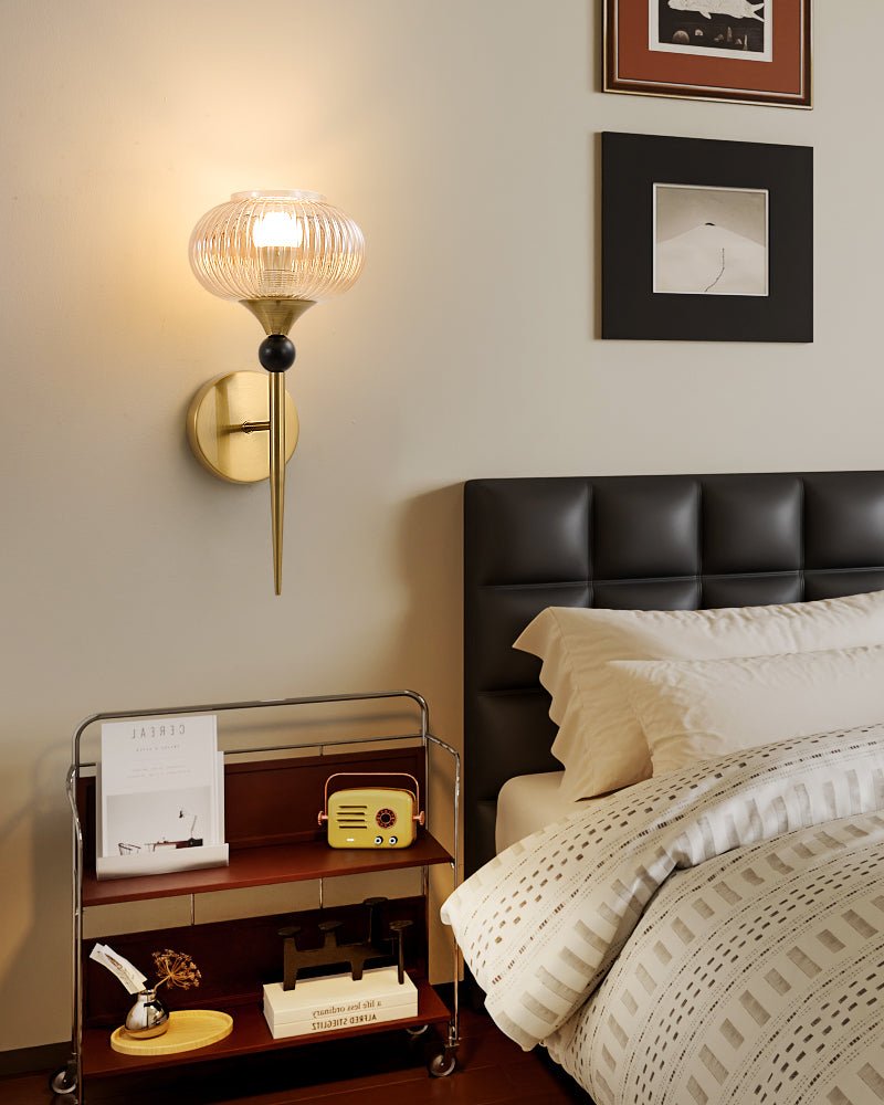 Thyr geribbelde wandlamp