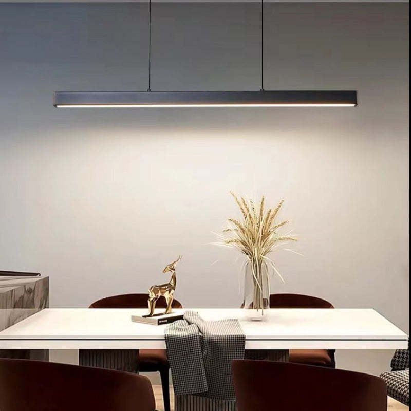 Edge Industriele LED Hanglamp Zwart Woonkamer Eettafel Metaal Acryl