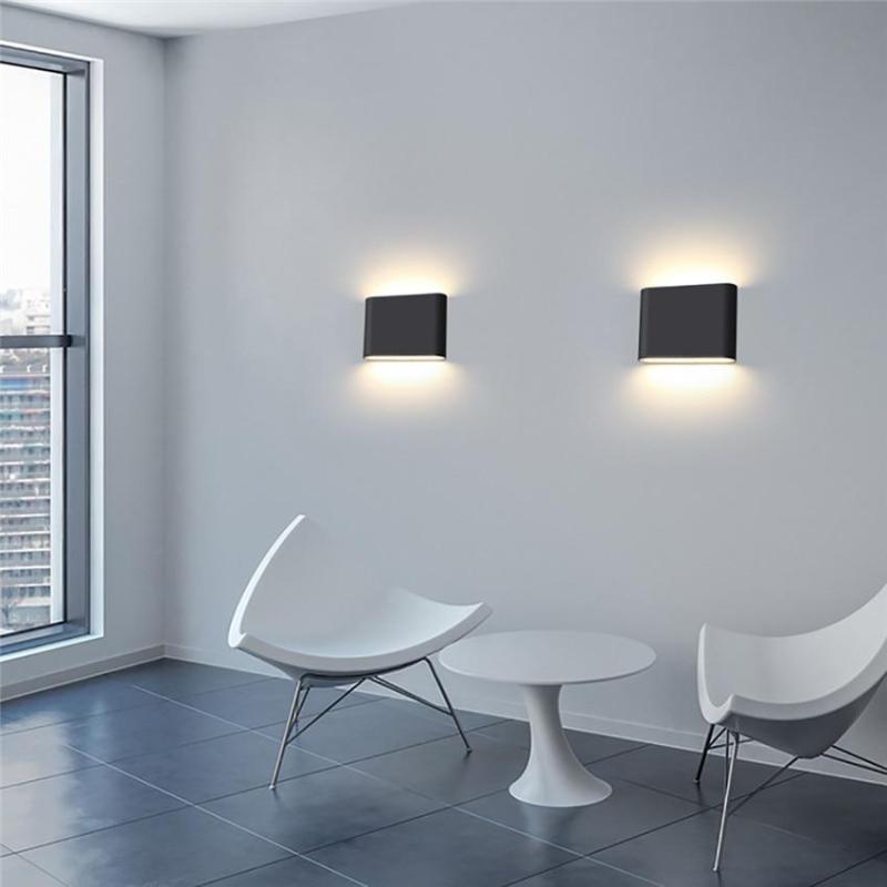 Orr Moderne LED Wandlampen Wit Zwart Acryl Metaal Tuin Hal