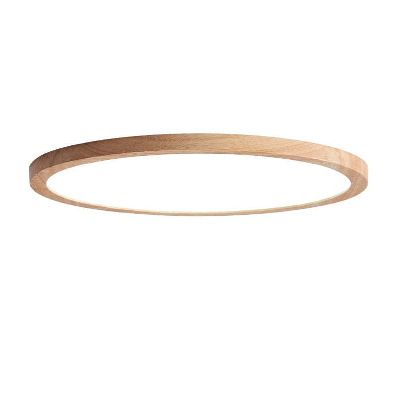 Ozawa Moderne Ronde LED Plafondlamp Hout/Acryl Slaap/Eet/Woonkamer