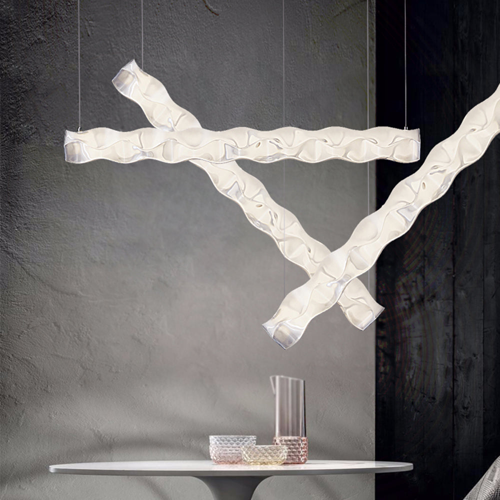 Nazifa Design Strip LED Hanglamp Metaal PET Eetkamer Woonkamer