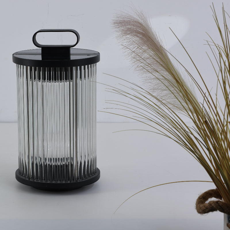 Orr Kleine LED Vloerlampen Zwart Metaal Glas Buiten Tuin Hal