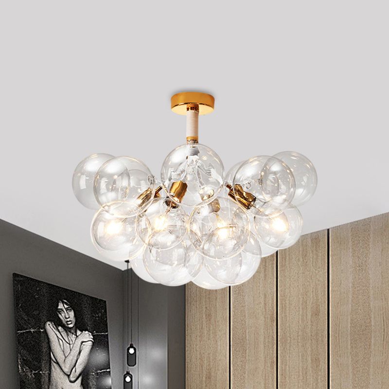 Valentina Vintage Design LED Plafondlamp Glas Slaapkamer Woonkame