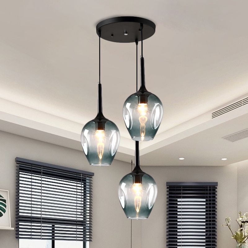 Valentina Moderne Design LED Hanglamp Glas Slaapkamer Woonkamer