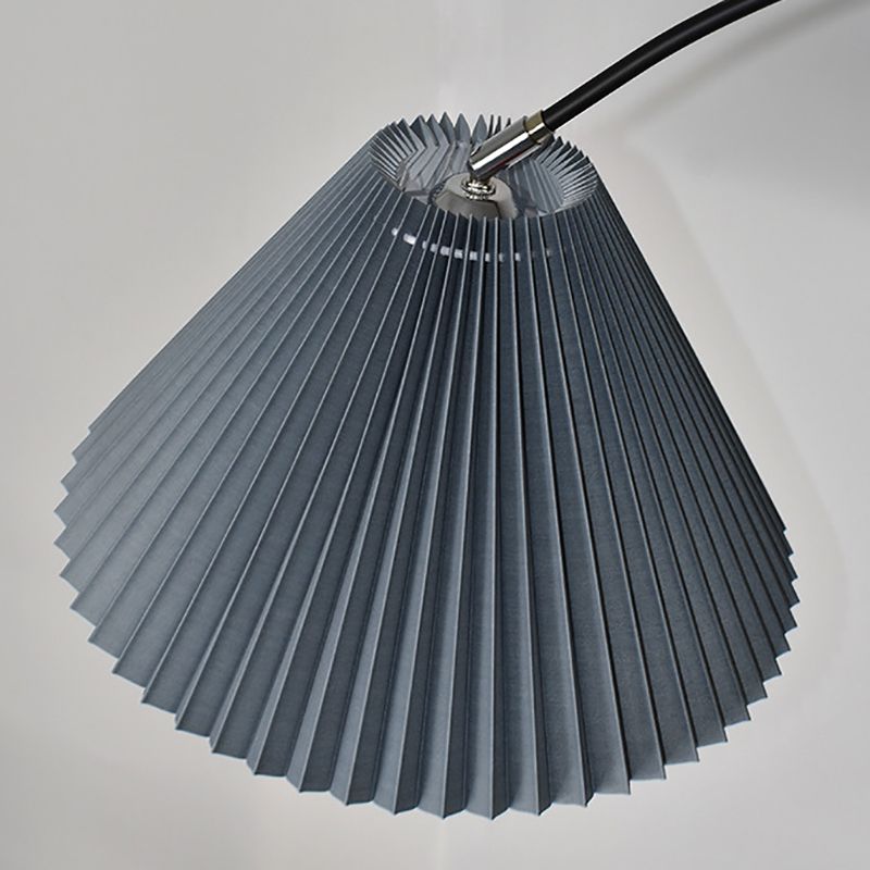 Eryn Moderne LED Vloerlamp Grijs Groen Geel Metaal Stof Woonkamer