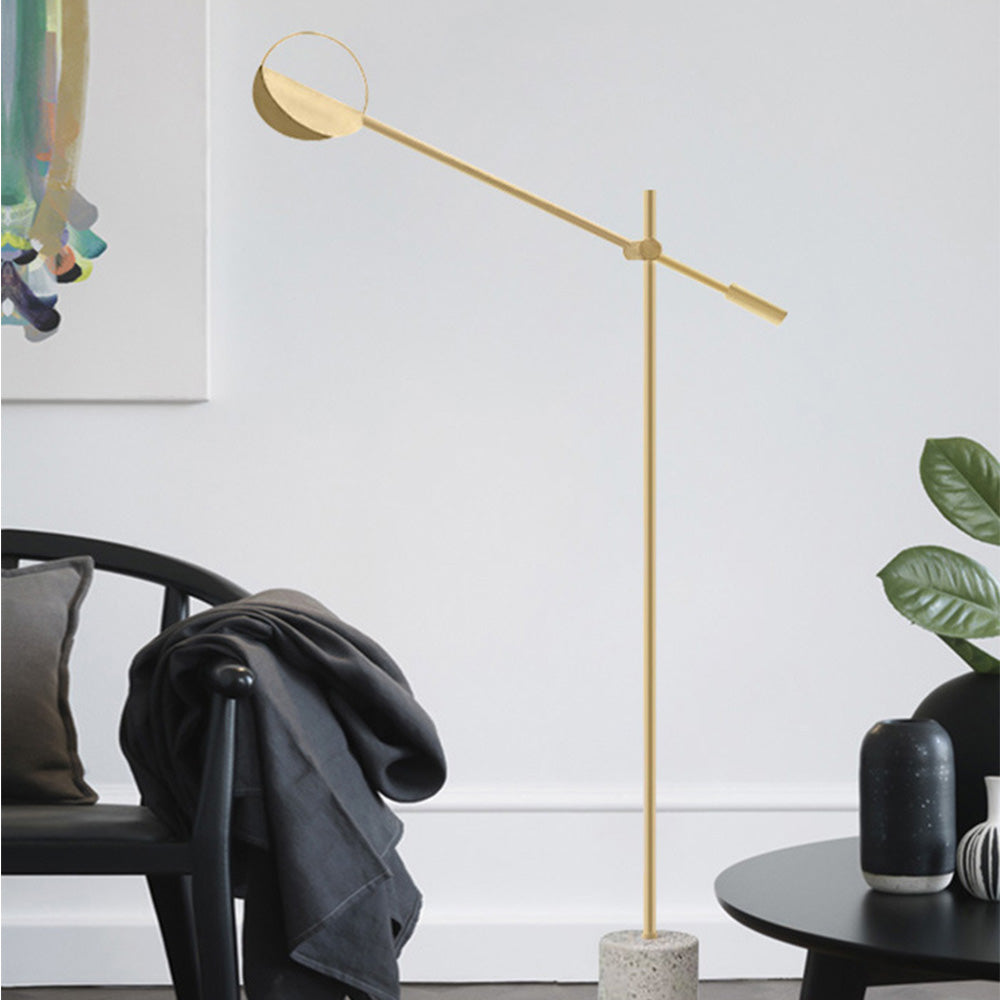 Salgado Moderne Minimalistische Vloerlamp Zwart Goud Metaal Woonkamer