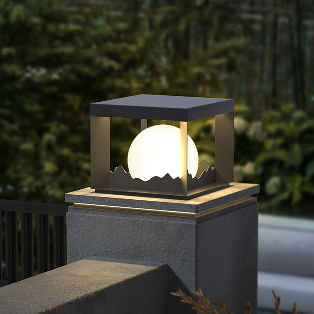 Riley Moderne LED Buitenlamp Zwart Metaal/Acryl Stoeprand/Balkon