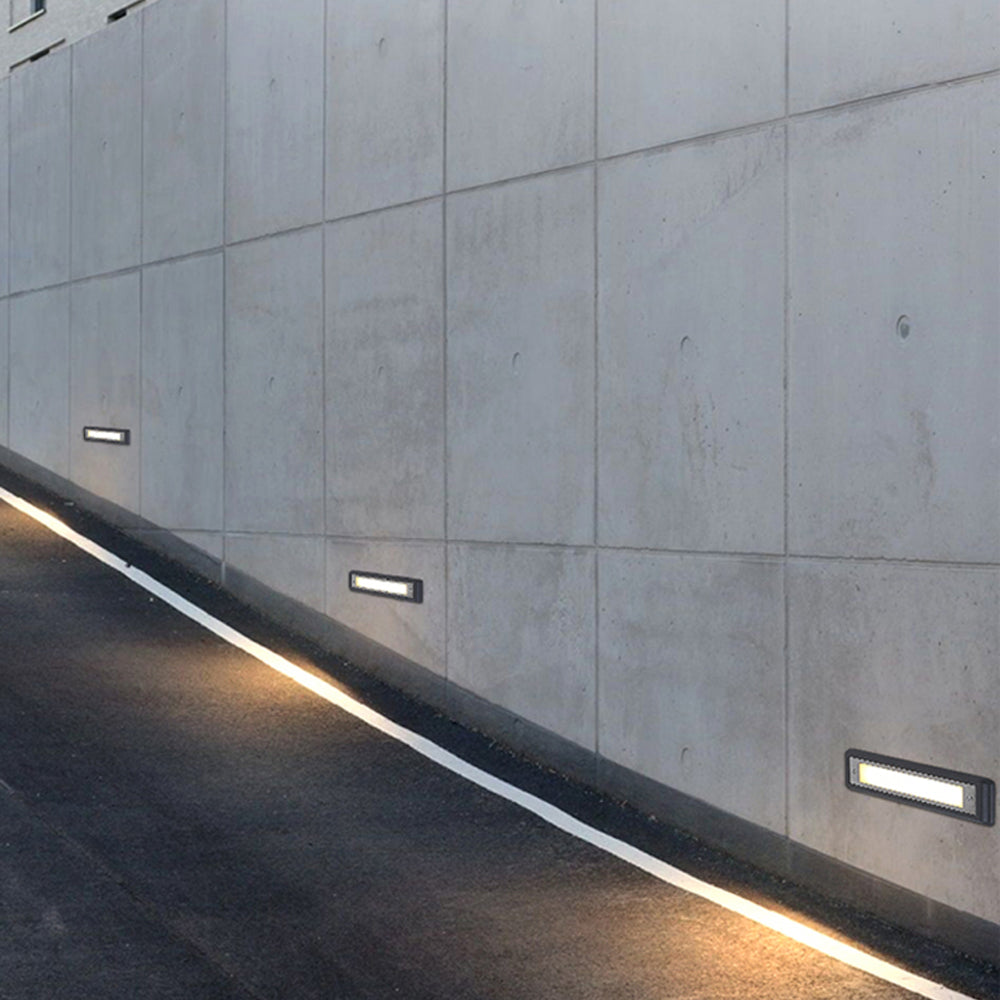 Orr Moderne LED Buitenlamp Zwart Metaal/Acryl Hal Tuin Trap