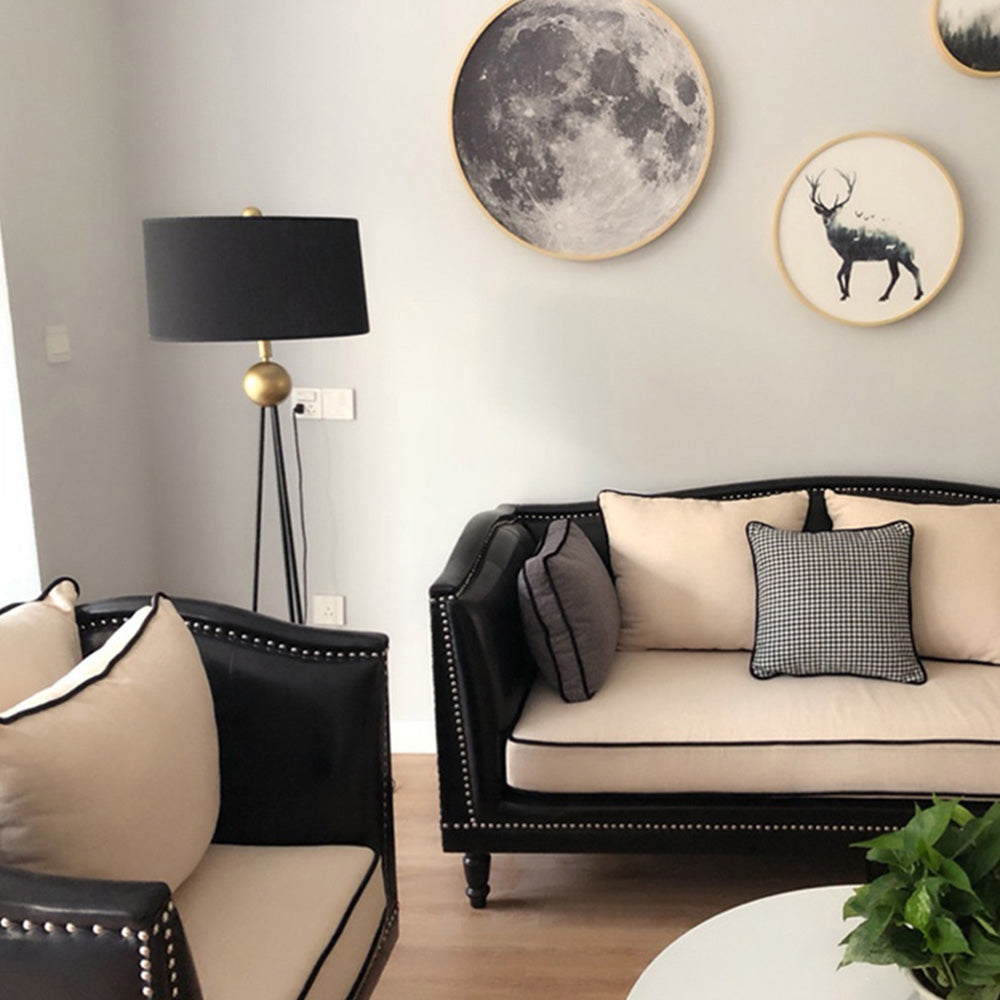 Salgado Moderne Driepoot Vloerlamp Zwart Metaal Woonkamer Slaapkamer