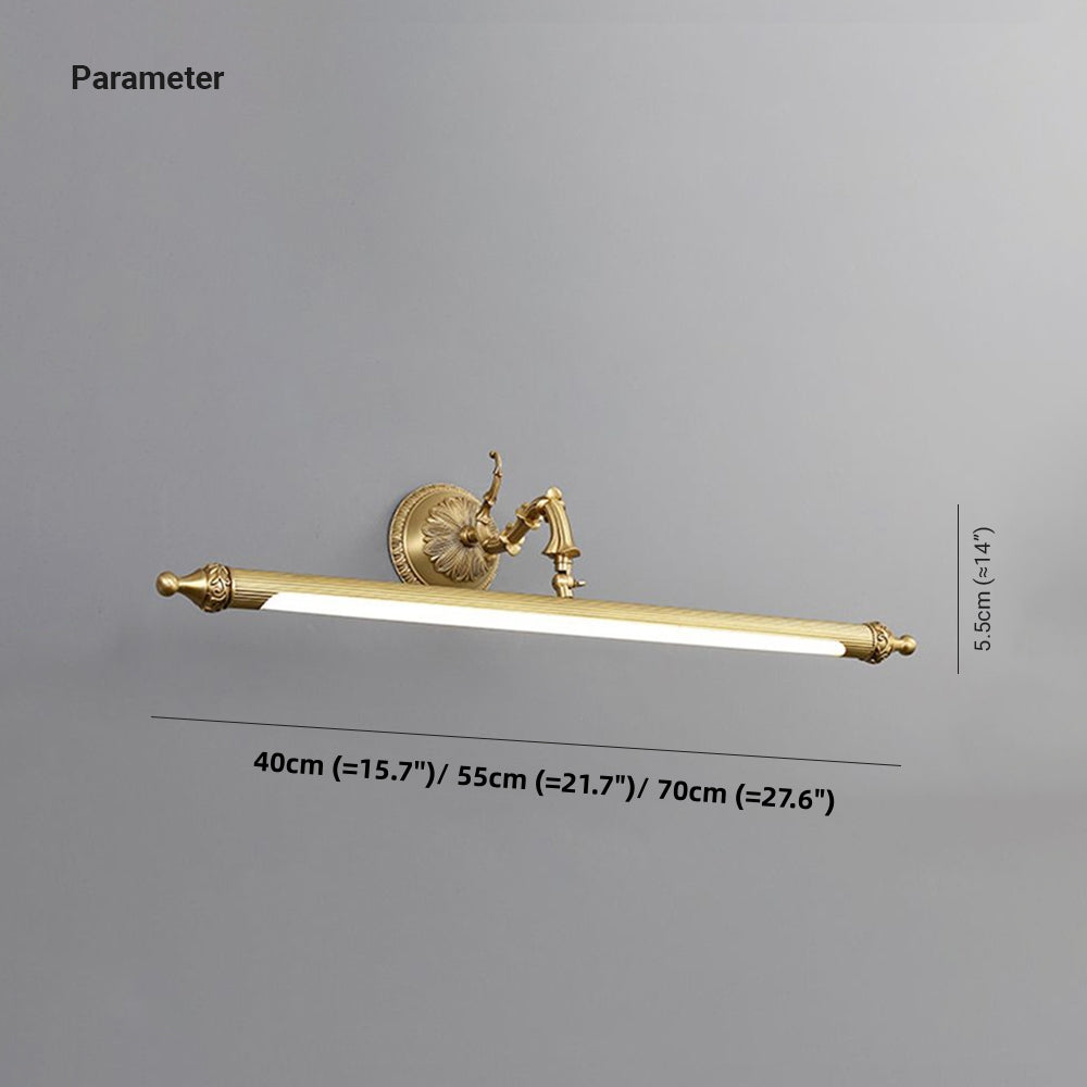 Félicie Vintage Lineaire Badkamer Wandlamp Koper Acryl Woonkamer Eetkamer