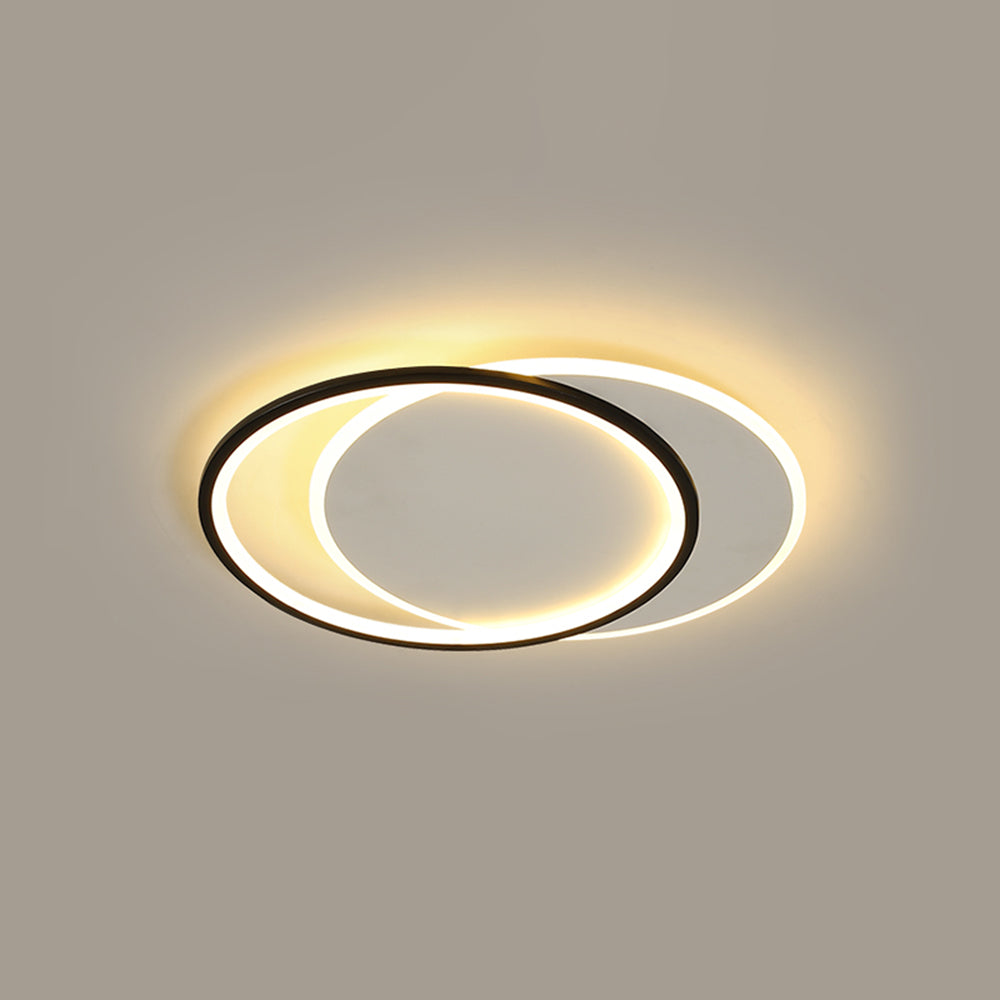 Quinn Moderne Ronde/Vierkant LED Plafondlamp Metaal/Acryl Zwart/Wit Slaap/Woon/Eetkamer